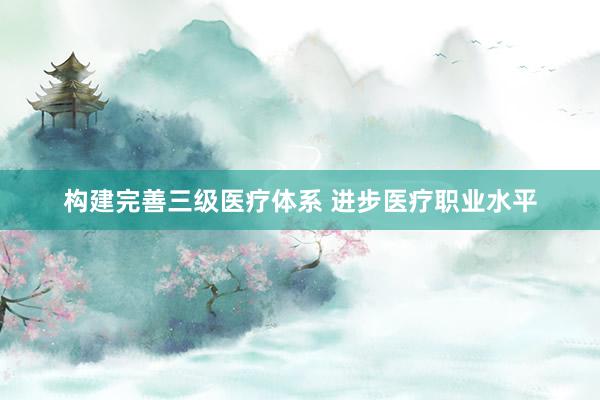 构建完善三级医疗体系 进步医疗职业水平
